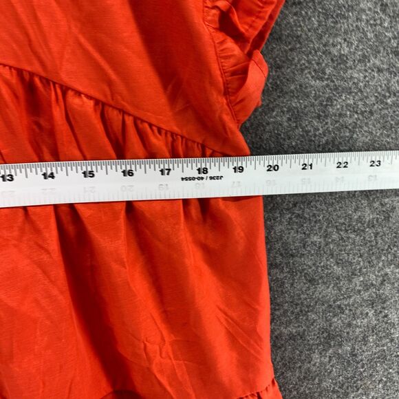 SheIn Dress Women S Small Red Shift Short Crew Neck Short Sleeve Cotton Casual - Picture 5 of 7